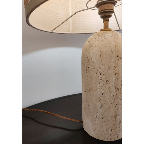 Image 1 of Tischlampe aus Travertin, 1970