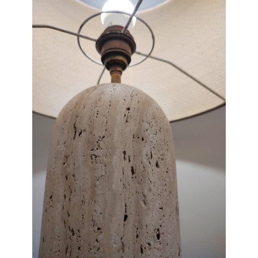 Tischlampe aus Travertin, 1970