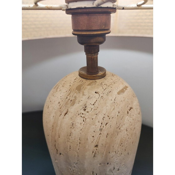 Image 1 of Tischlampe aus Travertin, 1970