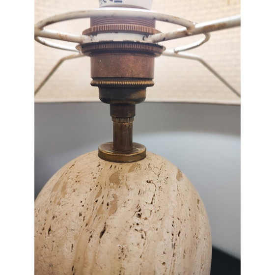 Image 1 of Tischlampe aus Travertin, 1970
