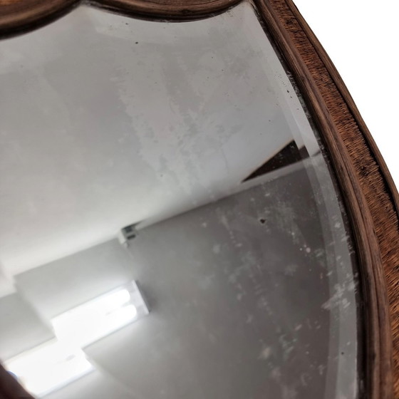 Image 1 of Spiegel in Form eines Schildes, frühes 20. Jahrhundert