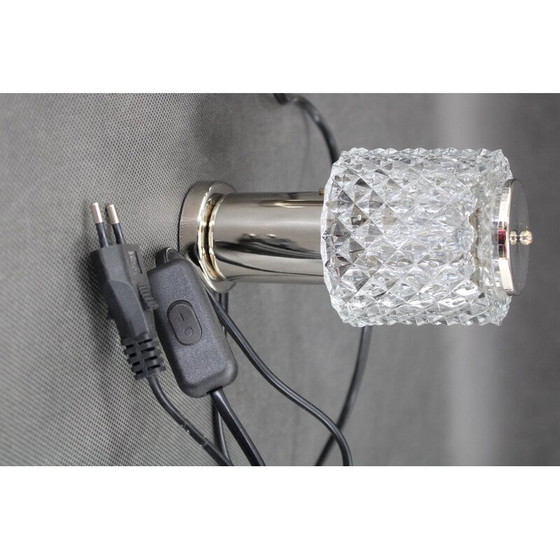 Image 1 of Paar alte Nachttischlampen aus Glas von Kamenicky Senov, Tschechoslowakei 1970