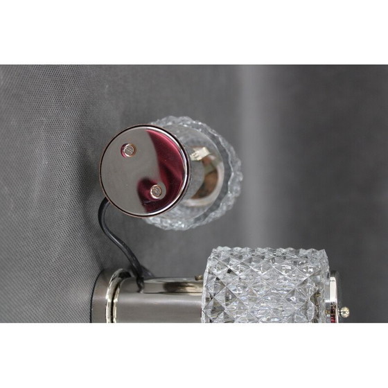 Image 1 of Paar alte Nachttischlampen aus Glas von Kamenicky Senov, Tschechoslowakei 1970