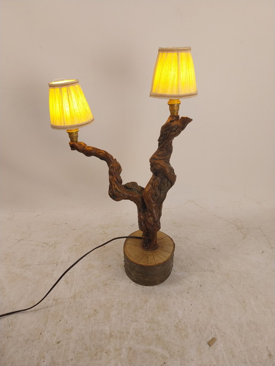 Image 1 of 1 X Brutalist Französisch Tischlampe von Grapevine 1970'S