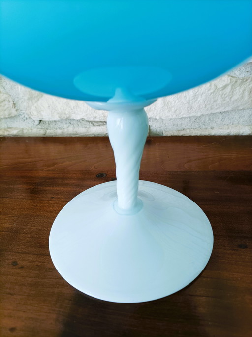 Vase Opaline Blau