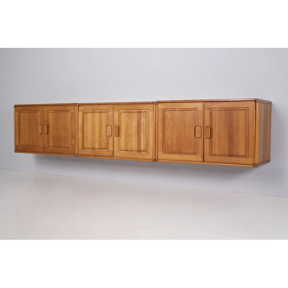 Image 1 of Satz von 3 hängenden Sideboards aus massivem Teakholz, 1960