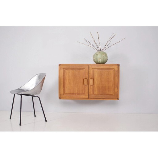 Satz von 3 hängenden Sideboards aus massivem Teakholz, 1960