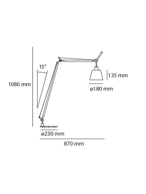 Image 1 of Artemide Tolomeo Basculante Leseleuchte