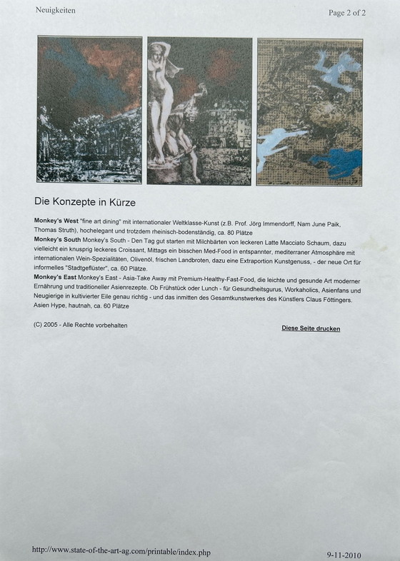 Image 1 of Jörg Immendorff - Stadtansichten (Motiv 1)