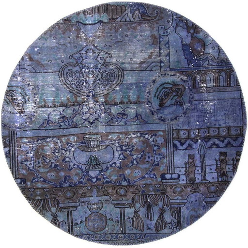 Retroslice Vintage-Teppich 140X140