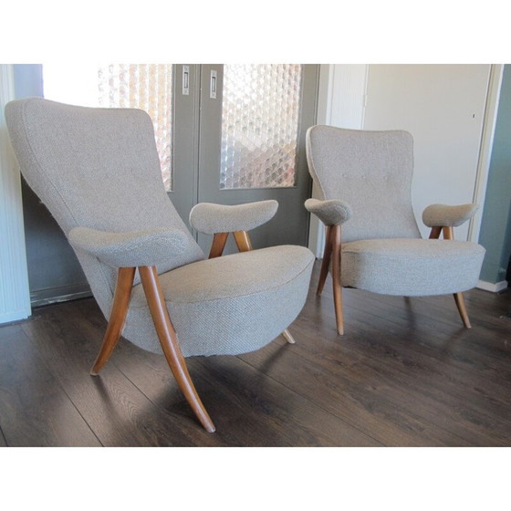 Image 1 of Mid-Century 105 Loungesessel von Theo Ruth für Artifort - 1950er Jahre