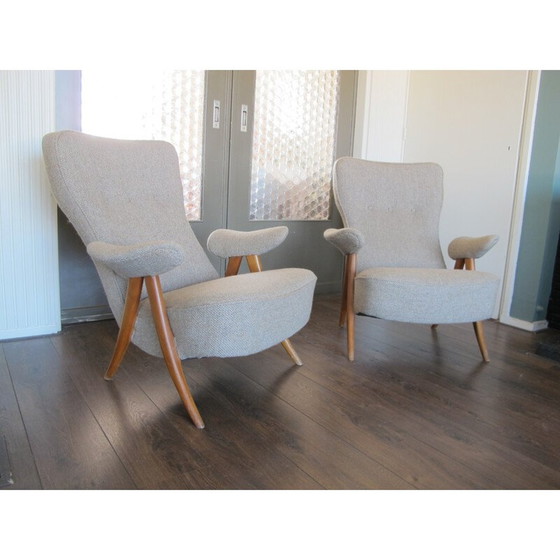 Image 1 of Mid-Century 105 Loungesessel von Theo Ruth für Artifort - 1950er Jahre