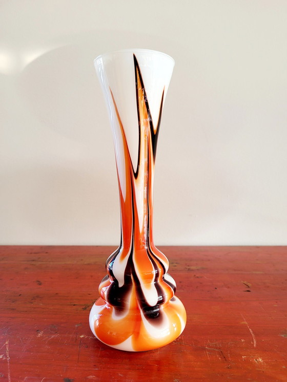 Image 1 of Vase aus Muranoglas, Mid Century, Carlo Moretti, Italien, 1950-60er Jahre