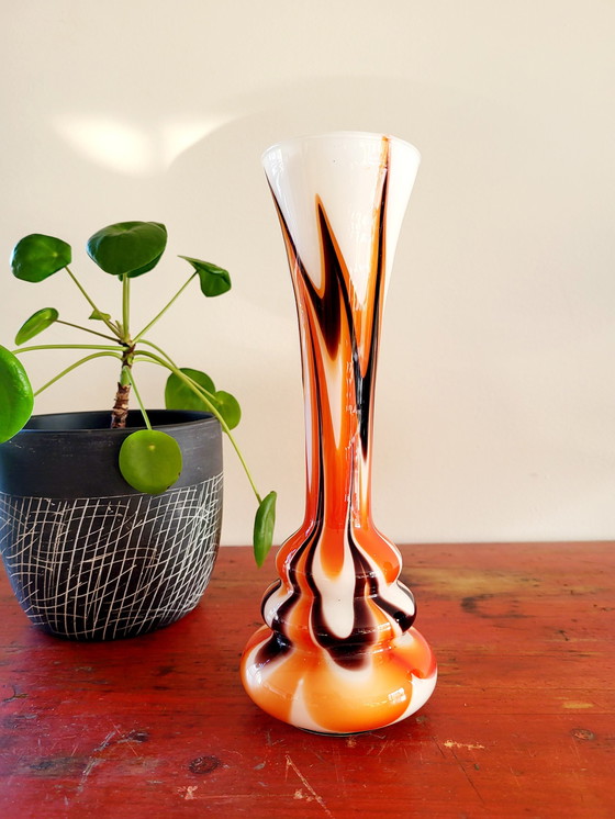 Image 1 of Vase aus Muranoglas, Mid Century, Carlo Moretti, Italien, 1950-60er Jahre