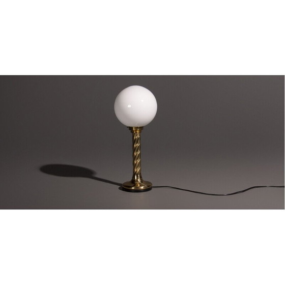 Image 1 of Goldene kugelförmige Lampen, 4 Stück von Hollywood Regency