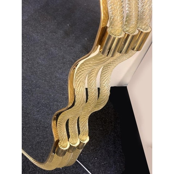 Image 1 of Zeitgenössischer Wandspiegel "Torciglione" aus Muranoglas