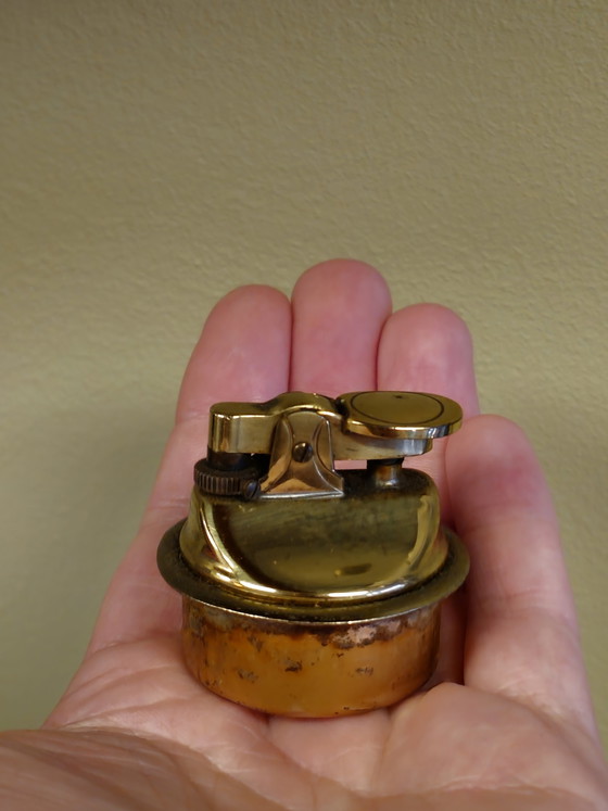 Image 1 of Vintage Onyx Gasfeuerzeug Tischfeuerzeug