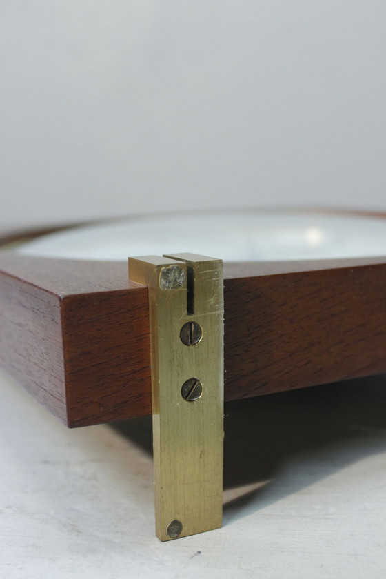 Image 1 of Vintage Kienzle Standuhr Weltzeit 1950S Teak & Messing