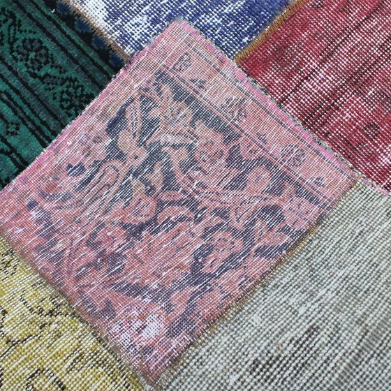 Image 1 of Perserteppich Patchwork Teppich 117X117 Nr:2521