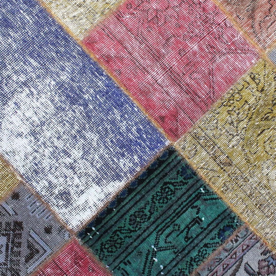 Image 1 of Perserteppich Patchwork Teppich 117X117 Nr:2521