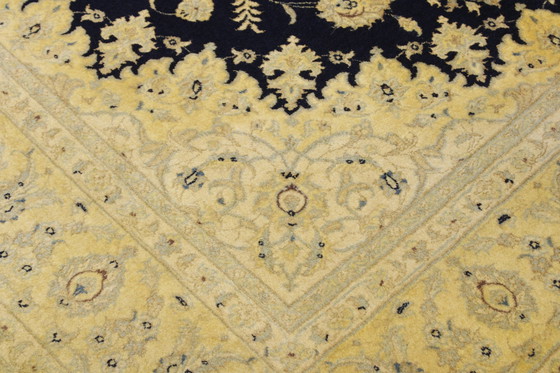 Image 1 of Original Handgeknüpfter Perserteppich Nain 9 La Fein Mit Seide 317 X 208 Cm Top Zustand