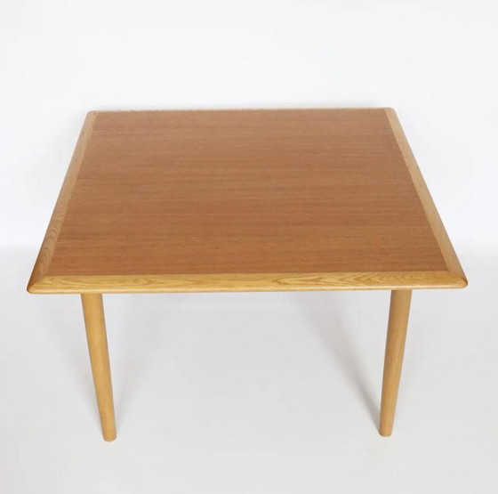 Image 1 of Schwedischer quadratischer Couchtisch aus Teakholz