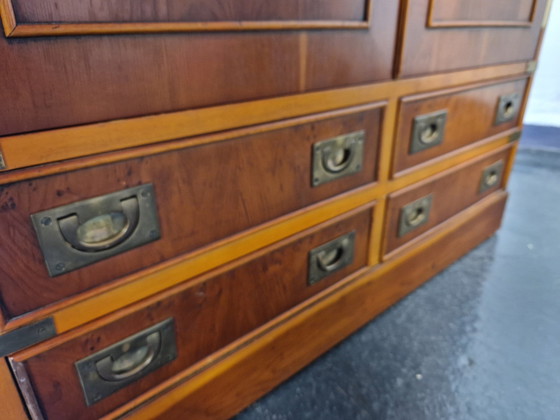 Image 1 of Vintage Kommode Campaign Stil Englisch Military Maritime