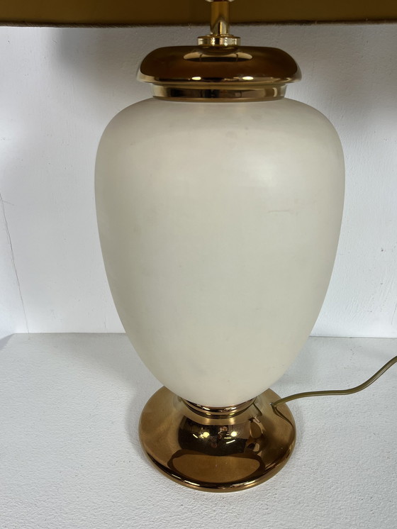 Image 1 of 2 italienische Bosa 24kt vergoldete Lampen aus den achtziger Jahren