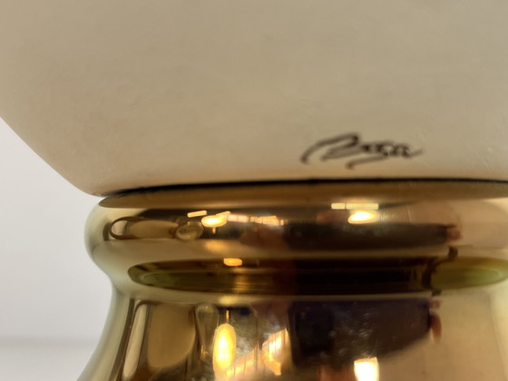 Image 1 of 2 italienische Bosa 24kt vergoldete Lampen aus den achtziger Jahren