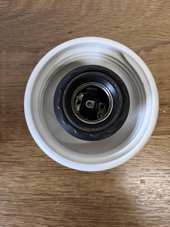 Image 1 of Rosa marmorierte Art Deco Glühbirne Deckenlampe Dreißiger Jahre