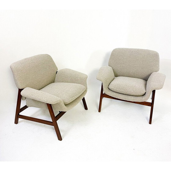 Image 1 of Paar Sessel aus der Mitte des Jahrhunderts Modell "849" von Gianfranco Frattini für Cassina, Italien 1960er Jahre