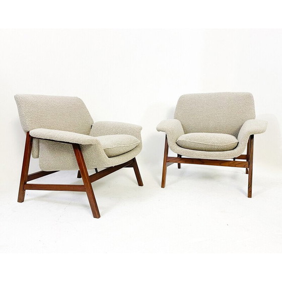 Image 1 of Paar Sessel aus der Mitte des Jahrhunderts Modell "849" von Gianfranco Frattini für Cassina, Italien 1960er Jahre