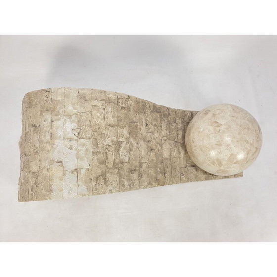 Image 1 of Vintage Couchtisch aus Mactan-Stein von Magnussen Ponte, 1980