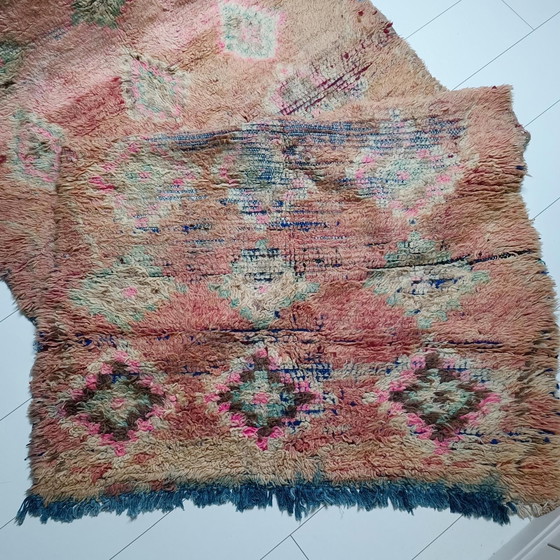 Image 1 of Handgefertigter Vintage Läufer Wolle 318x118cm Berberteppich