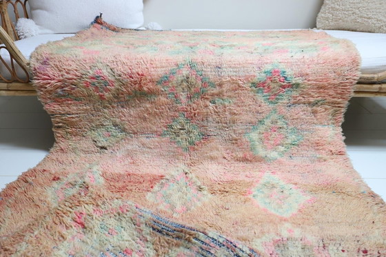 Image 1 of Handgefertigter Vintage Läufer Wolle 318x118cm Berberteppich