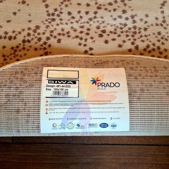 Image 1 of Prado Maschinengewebter runder Teppich / Teppich – 100 % Polypropylen – 100 cm – Siwa