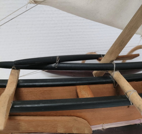 Image 1 of Piroge Holz Pendel 80er Jahre