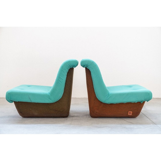 Image 1 of Paar Vintage-Sessel aus Fiberglas für Lev und Lev, 1970