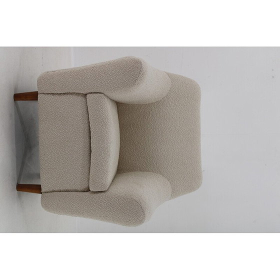 Image 1 of Vintage-Sessel aus Boucle-Stoff, 1970er Jahre