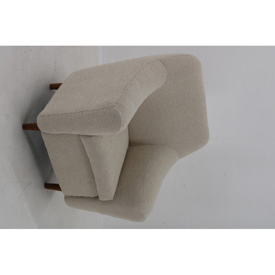 Image 1 of Vintage-Sessel aus Boucle-Stoff, 1970er Jahre