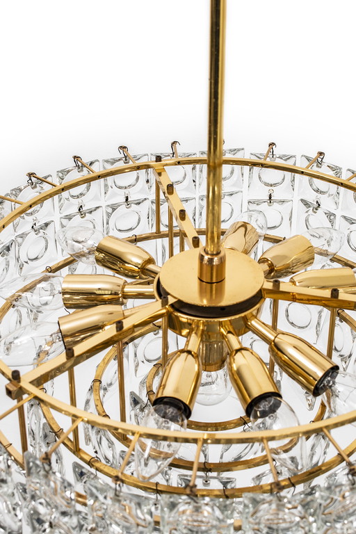 Vintage Kronleuchter aus Messing