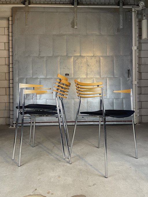 4X Radius Sessel von Thore Lassen & Soren Nielsen für Randers & Radius