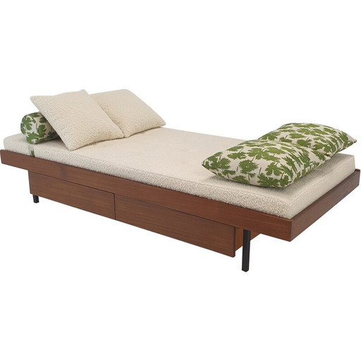 Vintage Tagesbett aus Teakholz, Niederlande 1960