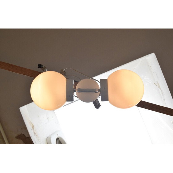 Image 1 of Aufhängung aus Milchglas und lackiertem Metall, Tschechoslowakei 1970