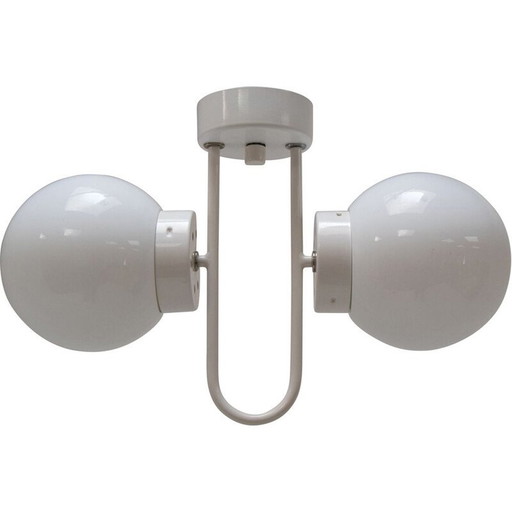 Aufhängung aus Milchglas und lackiertem Metall, Tschechoslowakei 1970