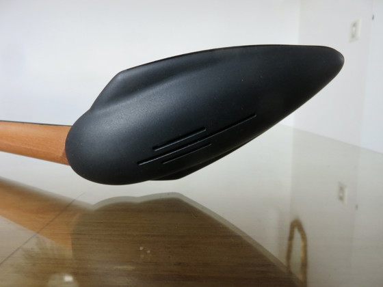 Image 1 of Zoomorphische Schreibtischlampe aus Kirschholz und Polycarbonat, 80er Jahre