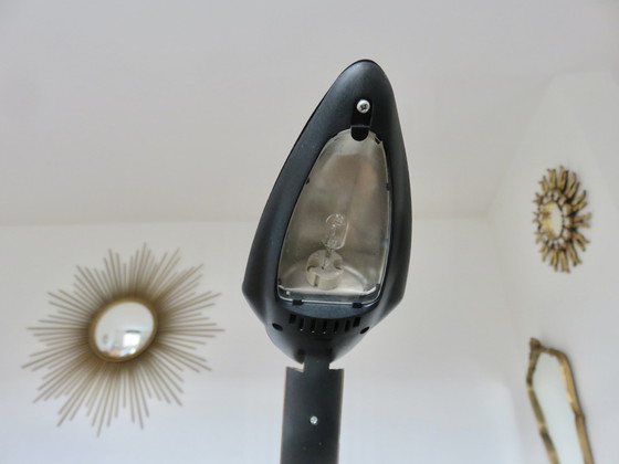 Image 1 of Zoomorphische Schreibtischlampe aus Kirschholz und Polycarbonat, 80er Jahre