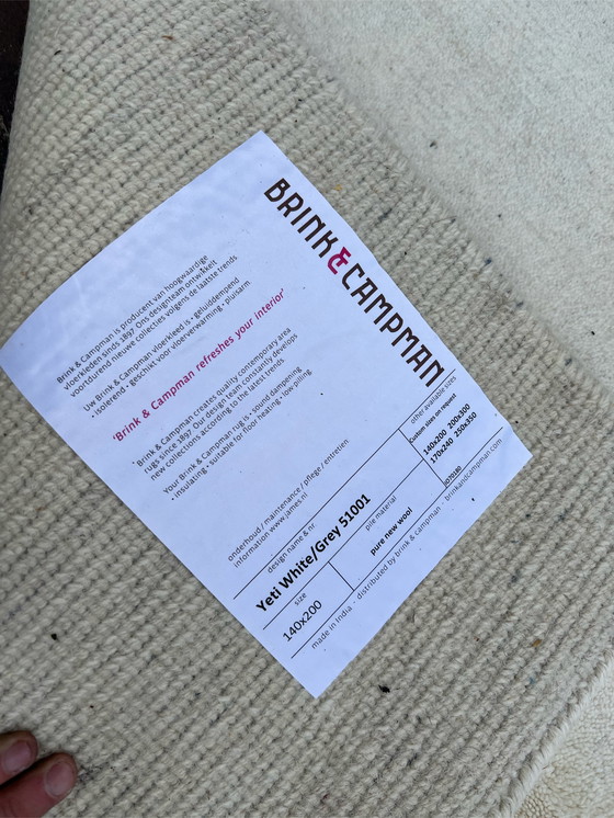 Image 1 of Brink & Campman Yeti Weißgrauer Teppich