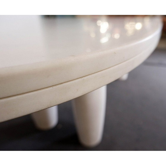 Image 1 of Mid Century Esstisch aus italienischem Carrara-Marmor