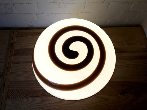 Große Ilu Di Vetro Glas Swirl Tischlampe / Stehleuchte